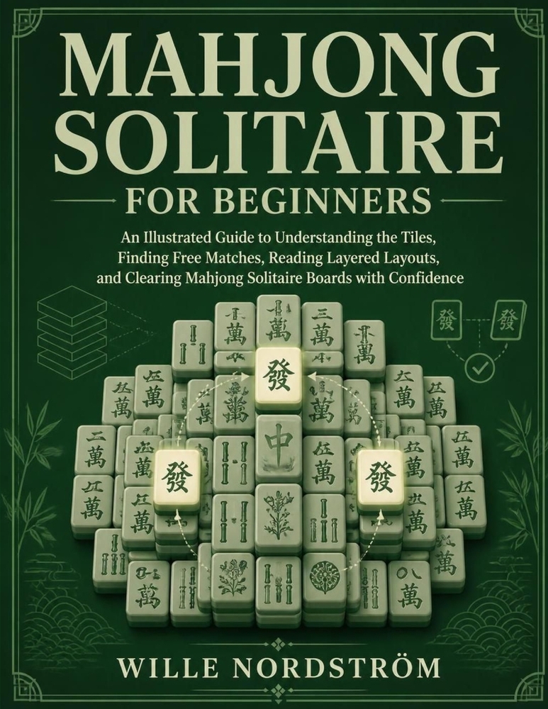 Mahjong Solitaire for Beginners: An Illustrated Guide to Understanding the Tiles, Finding Free Matches, Reading Layered Layouts, and Clearing Mahjong cover