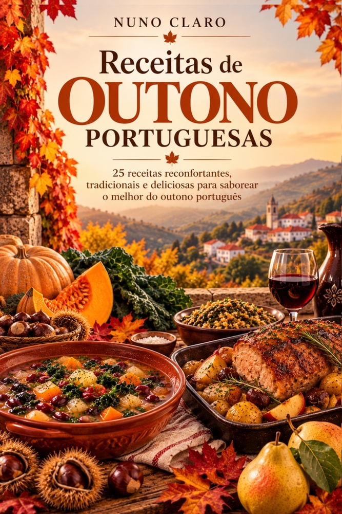 Receitas de Outono Portuguesas: 25 receitas reconfortantes, tradicionais e deliciosas para saborear o melhor do outono português cover