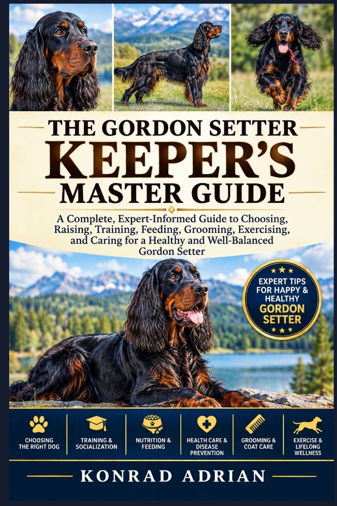 The Gordon Setter Keeper's Master Guide: A Complete, Expert-Informed Guide to Choosing, Raising, Training, Feeding, Grooming, Exercising, and Caring f cover