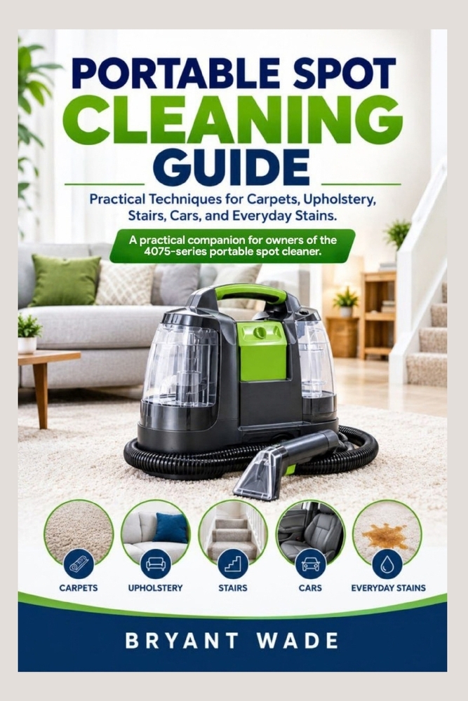 Portable Spot Cleaning Guide: Practical Techniques for Carpets, Upholstery, Stairs, Cars, and Everyday Stains. A practical companion for owners of the cover
