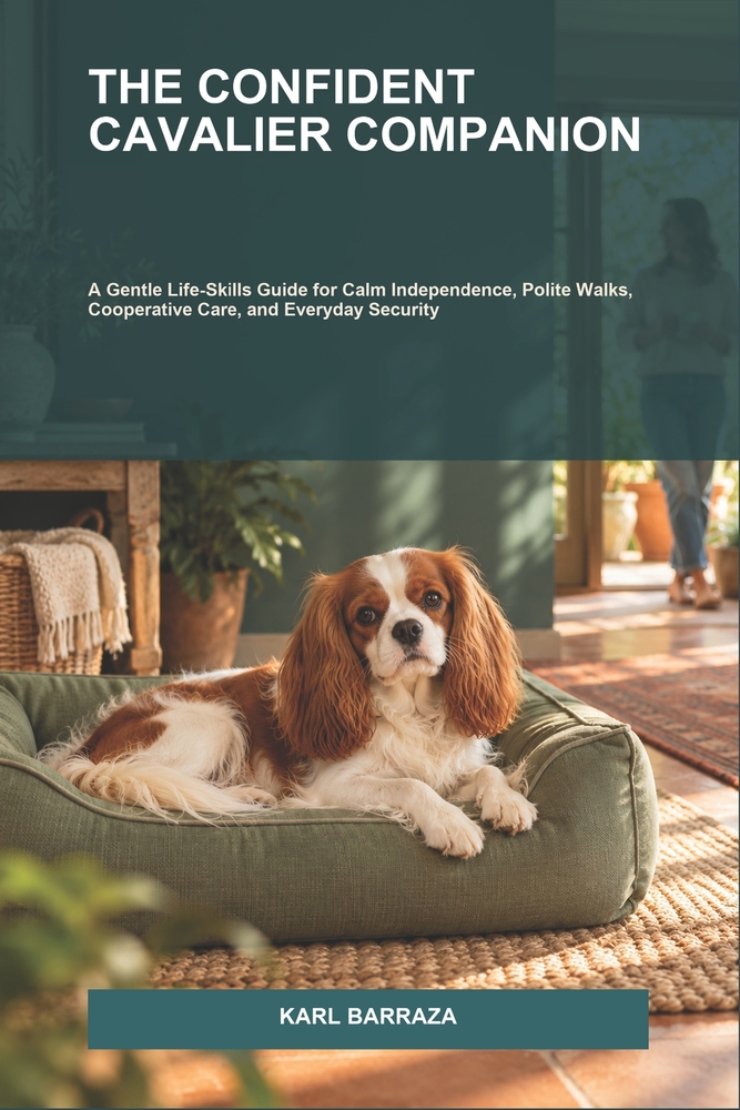 The Confident Cavalier Companion: A Gentle Life-Skills Guide for Calm Independence, Polite Walks, Cooperative Care, and Everyday Security cover