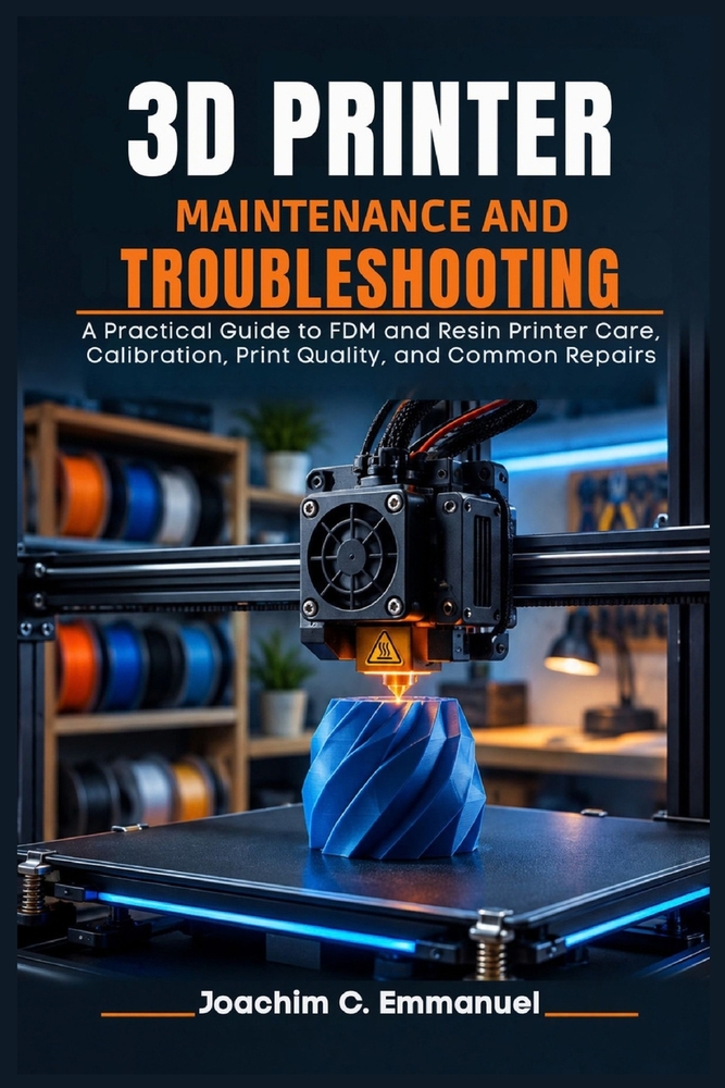 3D Printer Maintenance And Troubleshooting For Beginners: A Practical Guide to FDM and Resin Printer Care, Calibration, Print Quality, and Common Repa cover