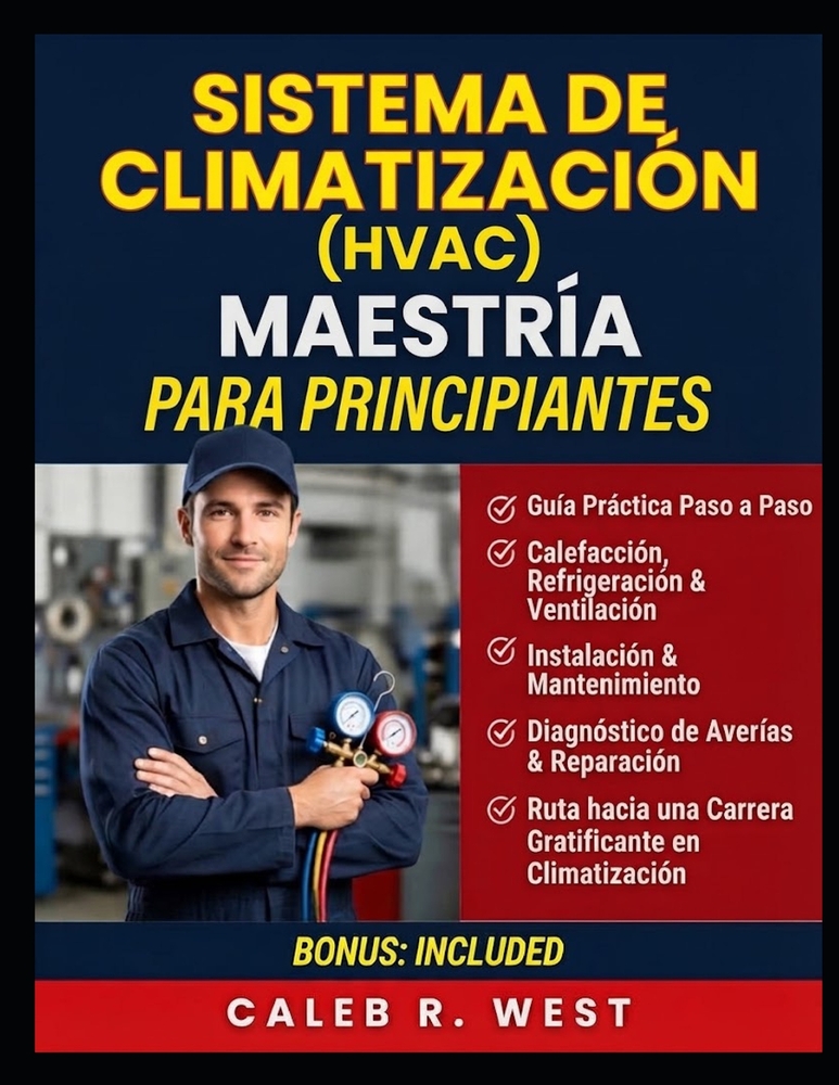 Sistema de climatización (HVAC) Maestría Para principiantes: Una guía práctica sobre calefacción, refrigeración, ventilación, instalación, mantenimien cover