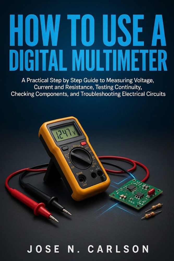 How to Use a Digital Multimeter: A Practical Step by Step Guide to Measuring Voltage, Current and Resistance, Testing Continuity, Checking Components, cover