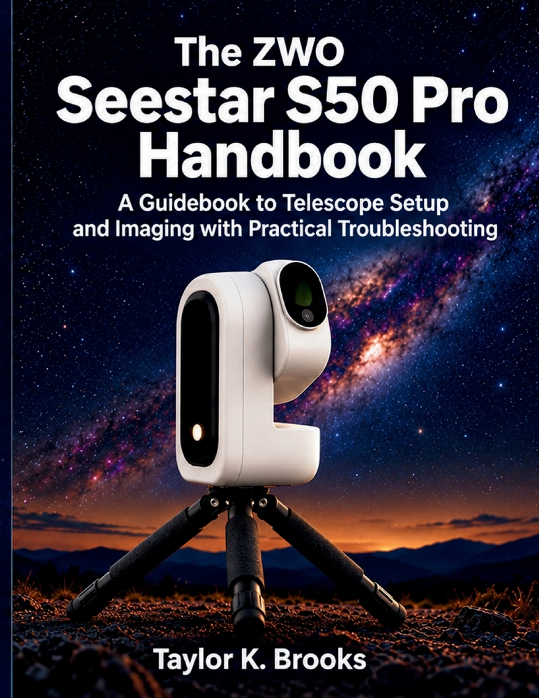 The ZWO Seestar S50 Pro Handbook: A Guidebook to Telescope Setup and Imaging with Practical Troubleshooting cover