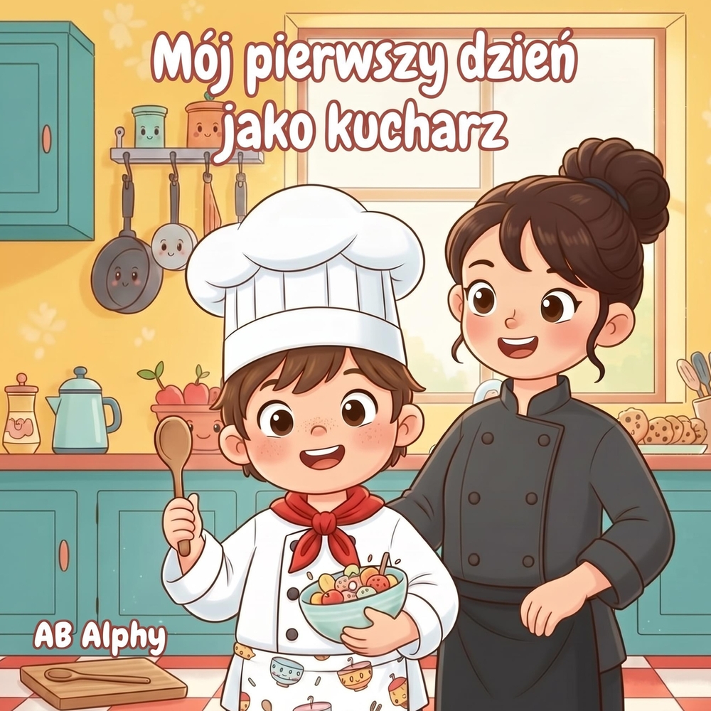 Mój pierwszy dzień jako kucharz: Smaczna przygoda w kuchni dla ciekawskich dzieci cover
