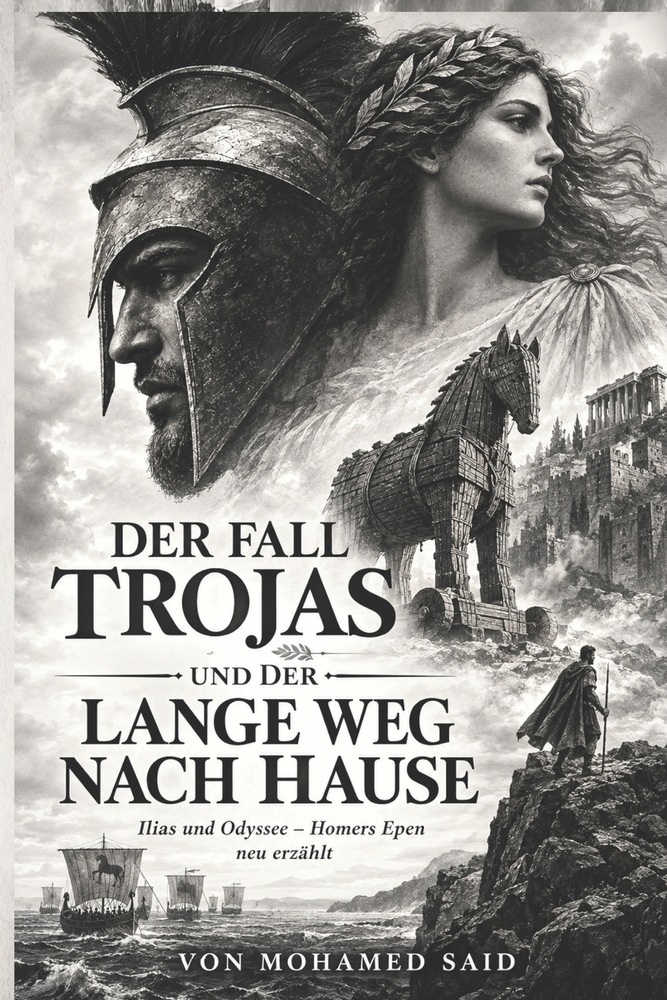 DER FALL TROJAS und DER LANGE WEG NACH HAUSE: Ilias und Odyssee - Homers Epen neu erzählt cover