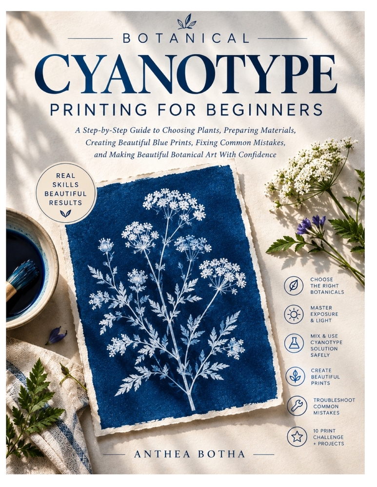 Botanical Cyanotype Printing For Beginners: A Guide To Choosing Plants, Preparing Materials, Creating Rich Blue Prints, Fixing Common Mistakes, And Ma cover