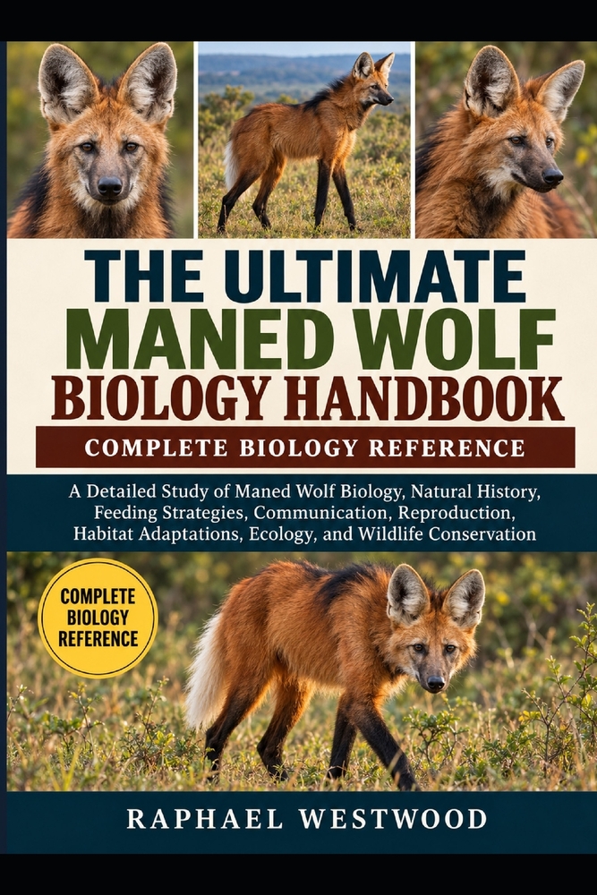 The Ultimate Maned Wolf Biology Handbook: COMPLETE BIOLOGY REFERENCE: A Detailed Study of Maned Wolf Biology, Natural History, Feeding Strategies, Com cover