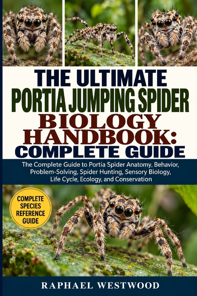 The Ultimate Portia Jumping Spider Biology Handbook: COMPLETE GUIDE: The Complete Guide to Portia Spider Anatomy, Behavior, Problem-Solving, Spider Hu cover