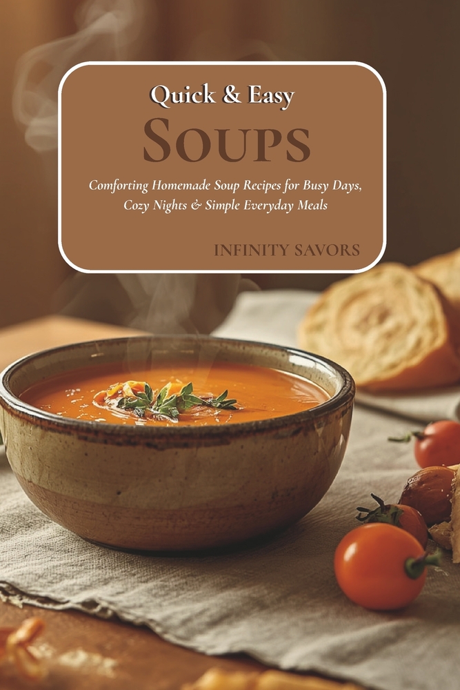Quick & Easy Soups: Comforting Homemade Soup Recipes for Busy Days, Cozy Nights & Simple Everyday Meals cover