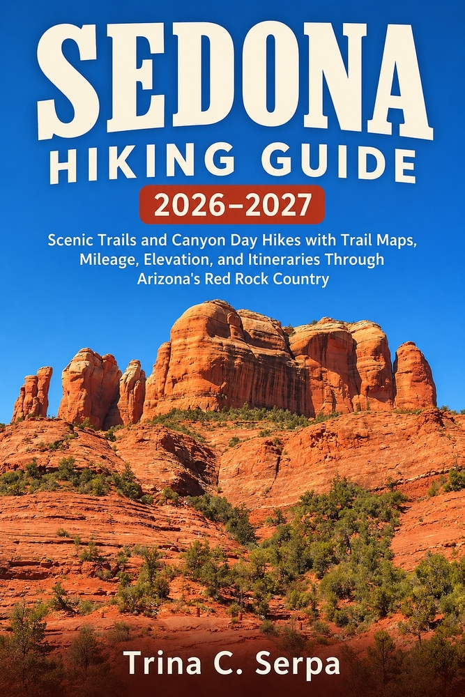 Sedona Hiking Guide 2026-2027: Scenic Trails and Canyon Day Hikes with Trail Maps, Mileage, Elevation, and Itineraries cover