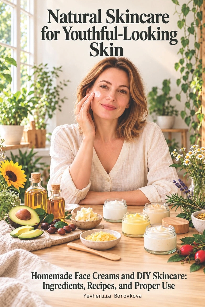 Natural Skincare for Youthful-Looking Skin: Homemade Face Creams and DIY Skincare: Ingredients, Recipes, and Proper Use cover