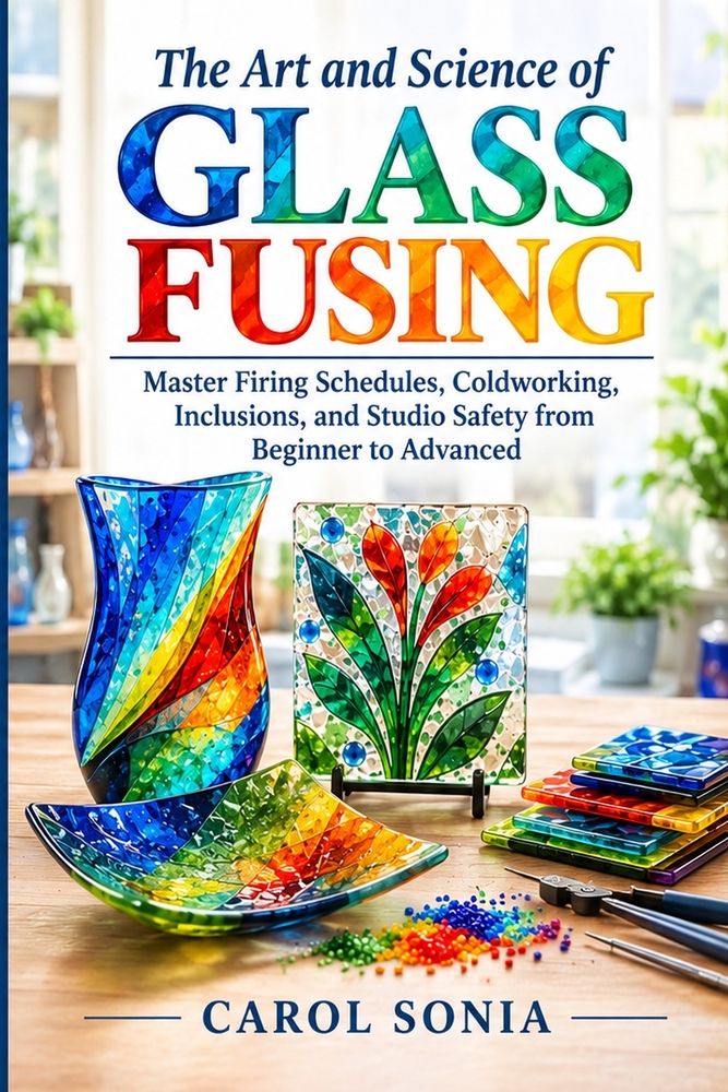 The Art and Science of Glass Fusing: Master Firing Schedules, Coldworking, Inclusions, and Studio Safety from Beginner to Advanced cover