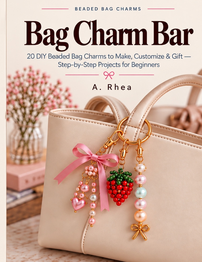 Bag Charm Bar: 20 DIY Beaded Bag Charms to Make, Customize & Gift - Step-by-Step Projects for Beginners cover