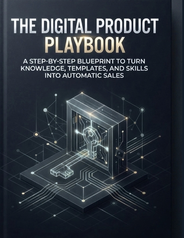 The Digital Product Playbook: A Step - By - Step Blueprint to Turn Knowledge, Templates, and Skills Into Automatic Sales cover