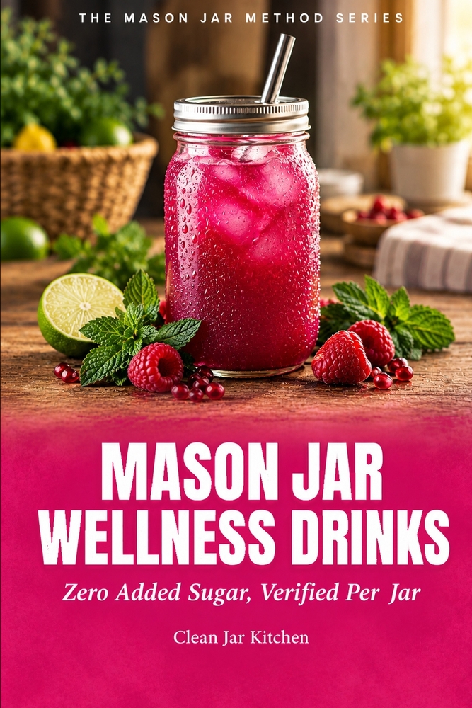 Mason Jar Wellness Drinks: Zero Added Sugar, Verified Per Jar cover
