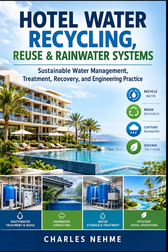 Hotel Water Recycling, Reuse & Rainwater Systems: Sustainable Water Management, Treatment, Recovery, and Engineering Practice cover
