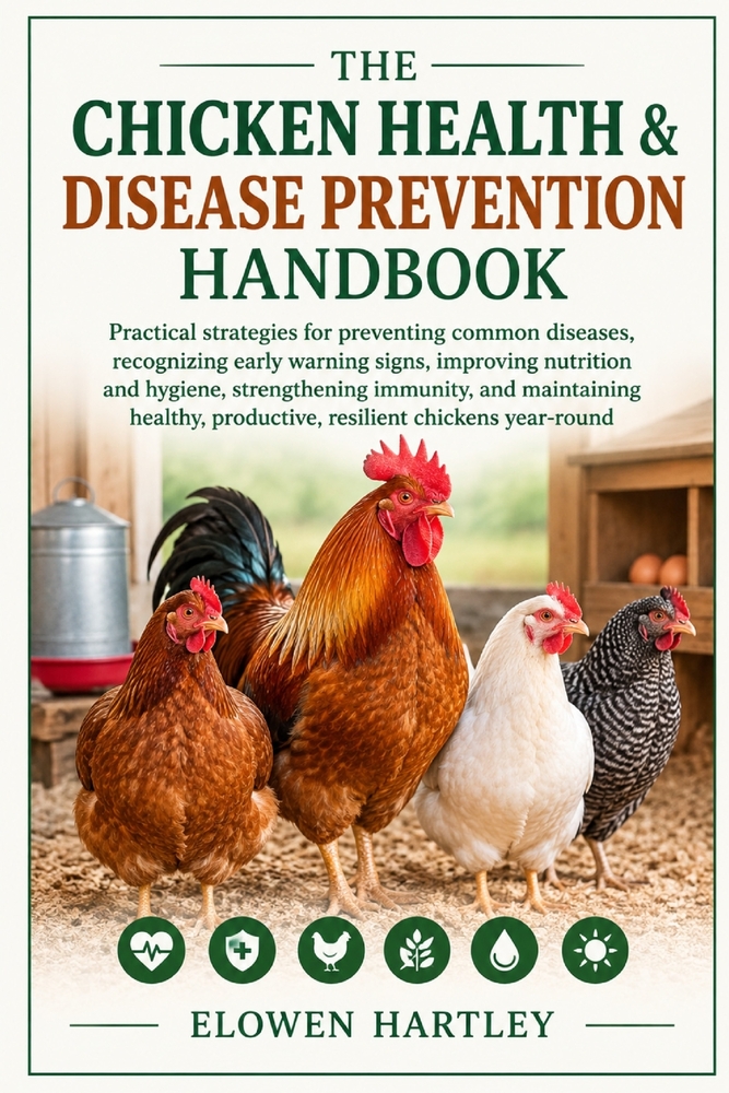 The Chicken Health & Disease Prevention Handbook: Practical strategies for preventing common diseases, recognizing early warning signs, improving nutr cover