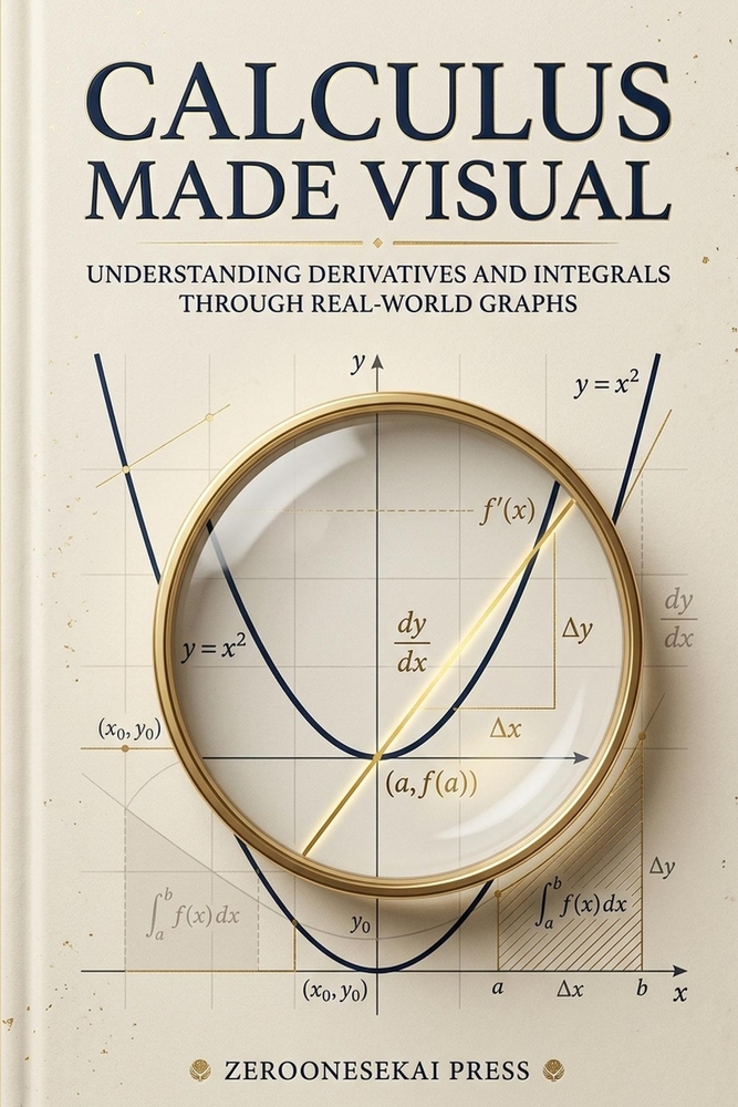 Calculus Made Visual: Understanding Derivatives and Integrals Through Real-World Graphs cover