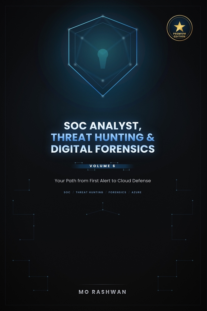 SOC Analyst, Threat Hunting & Digital Forensics: The Complete Guide to Tier 1 Alert Triage, Detection Engineering, Endpoint Forensics, and Microsoft A cover