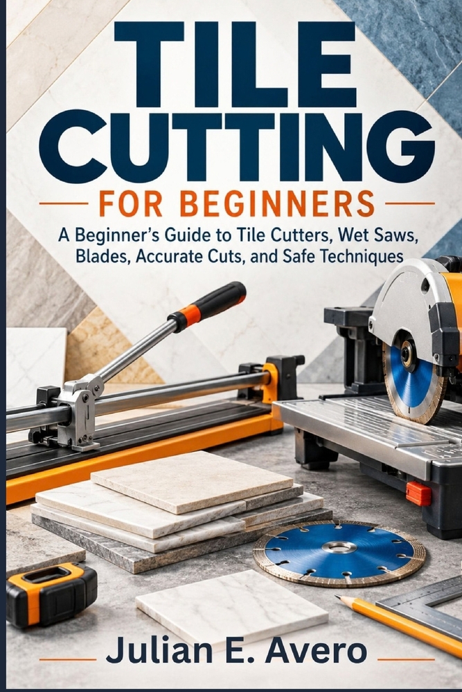 Tile Cutting for Beginners: A Beginner's Guide to Tile Cutters, Wet Saws, Blades, Accurate Cuts, and Safe Techniques cover