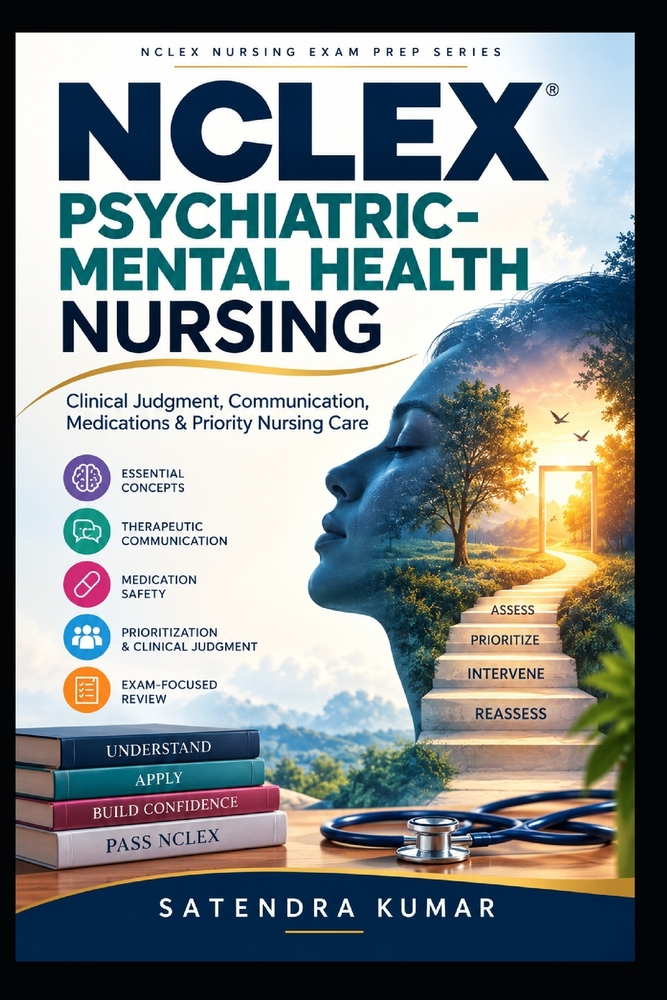 NCLEX Psychiatric-Mental Health Nursing: Clinical Judgment, Communication, Medications & Priority Nursing Care cover