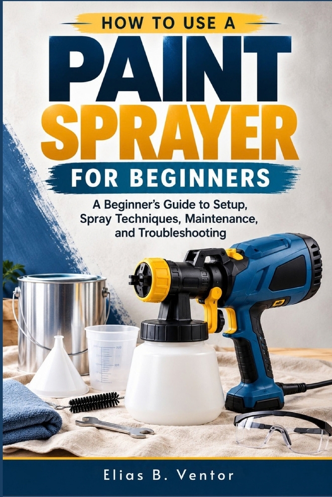 Paint Sprayer for Beginners: A Beginner's Guide to Setup, Spray Techniques, Maintenance, and Troubleshooting cover