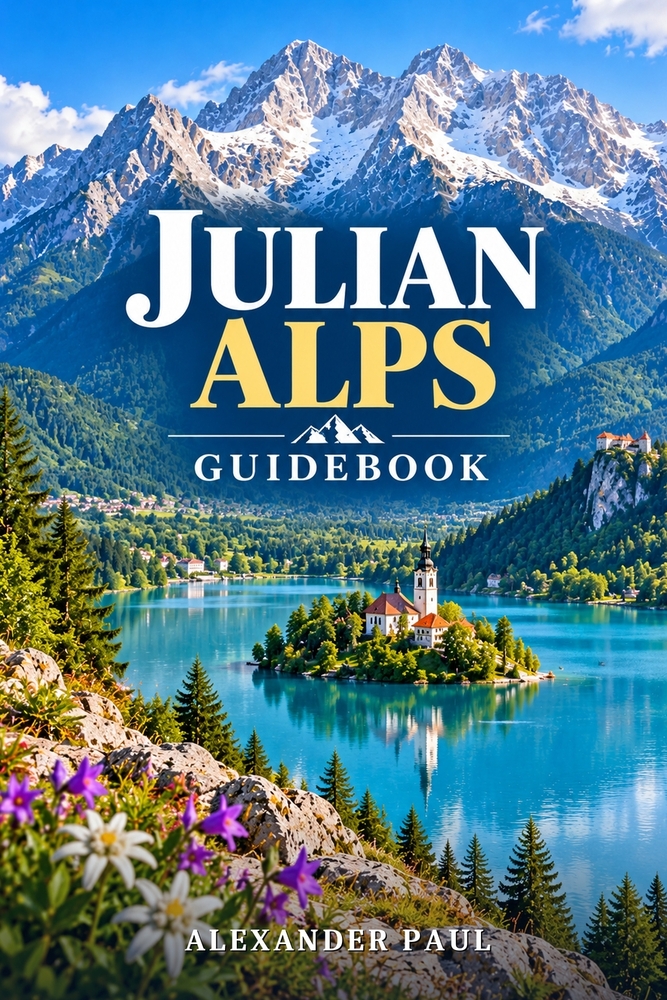 Julian Alps Guidebook: Lake Bled, Bohinj, Triglav National Park, the Soča Valley and the Italian Side: Hikes, Huts, Scenic Roads and Practical Pl cover