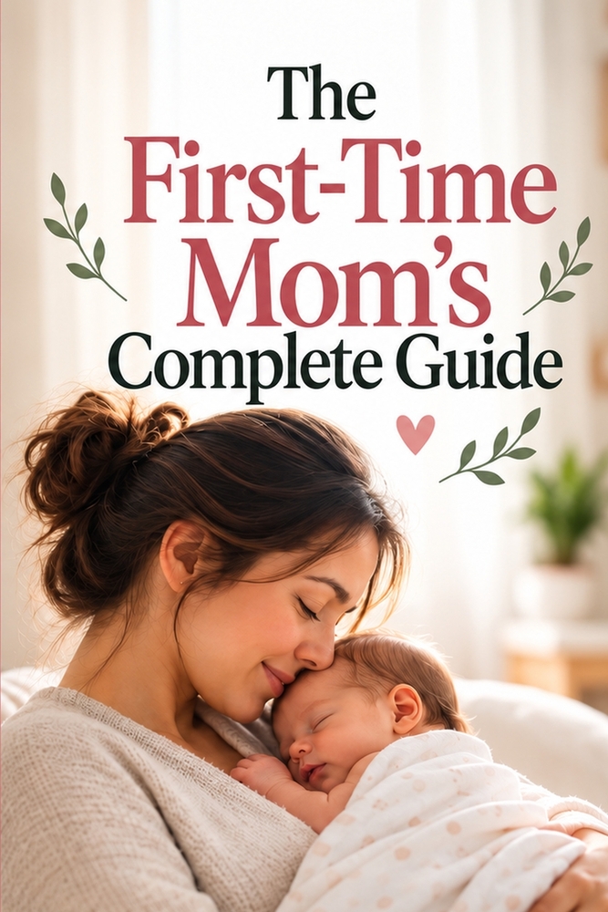 The First-Time Mom's Complete Guide: A Practical Guide to Pregnancy, Birth, Postpartum Recovery, Newborn Care, and Baby's First Year cover