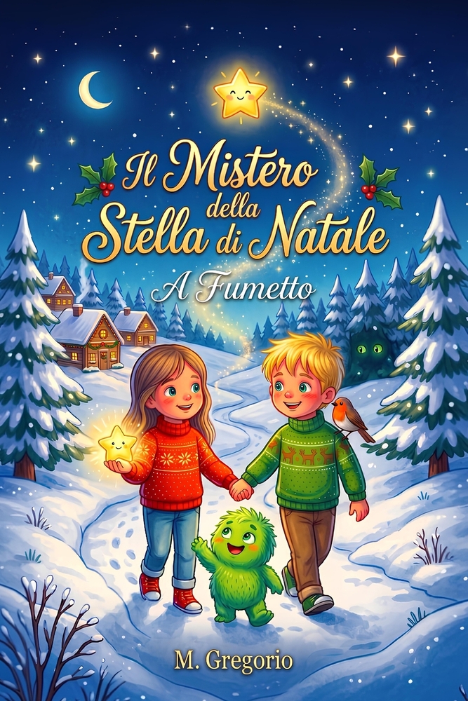 Il Mistero della Stella di Natale: Lia e Tommy, una Stellina Magica e il Dolce Nilo: un Fumetto Speciale tra Le più Belle Storie di Natale da leggere cover
