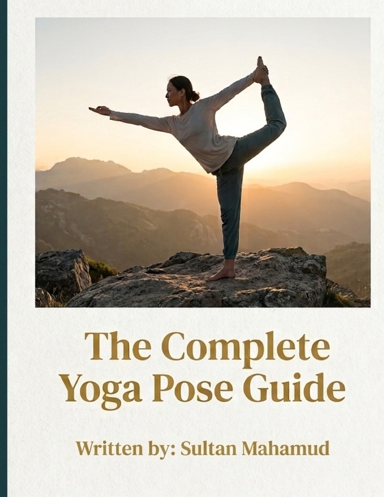 The Complete Yoga Pose Guide: 25 Essential Yoga Poses with Step-by-Step Instructions, Hold Times, Key Benefits & Breathing Techniques for Strength, Fl cover