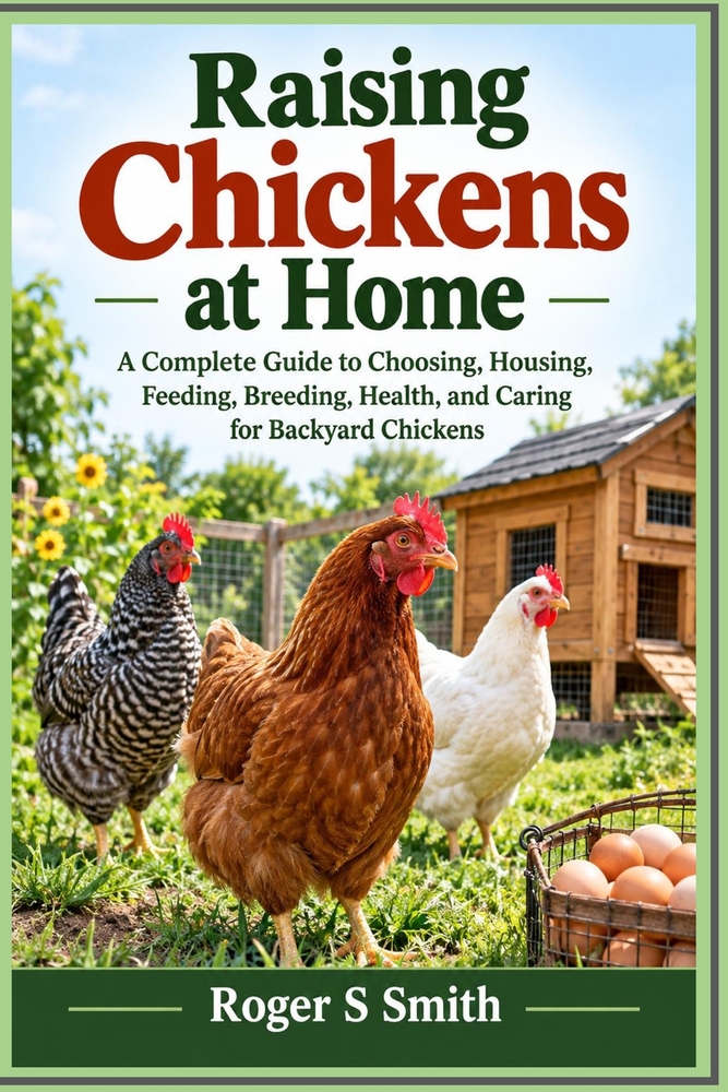 Raising Chickens at Home: A Complete Guide to Choosing, Housing, Feeding, Breeding, Health, and Caring for Backyard Chickens cover