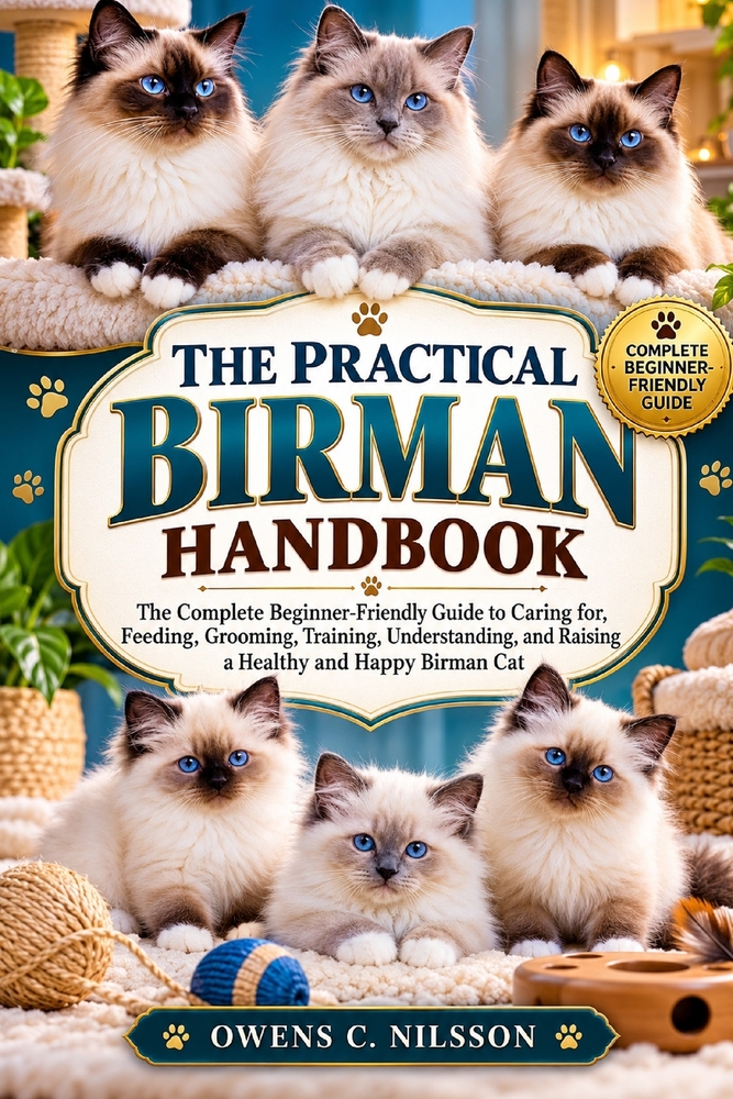The Practical Birman Handbook: The Complete Beginner-Friendly Guide to Caring for, Feeding, Grooming, Training, Understanding, and Raising a Healthy a cover