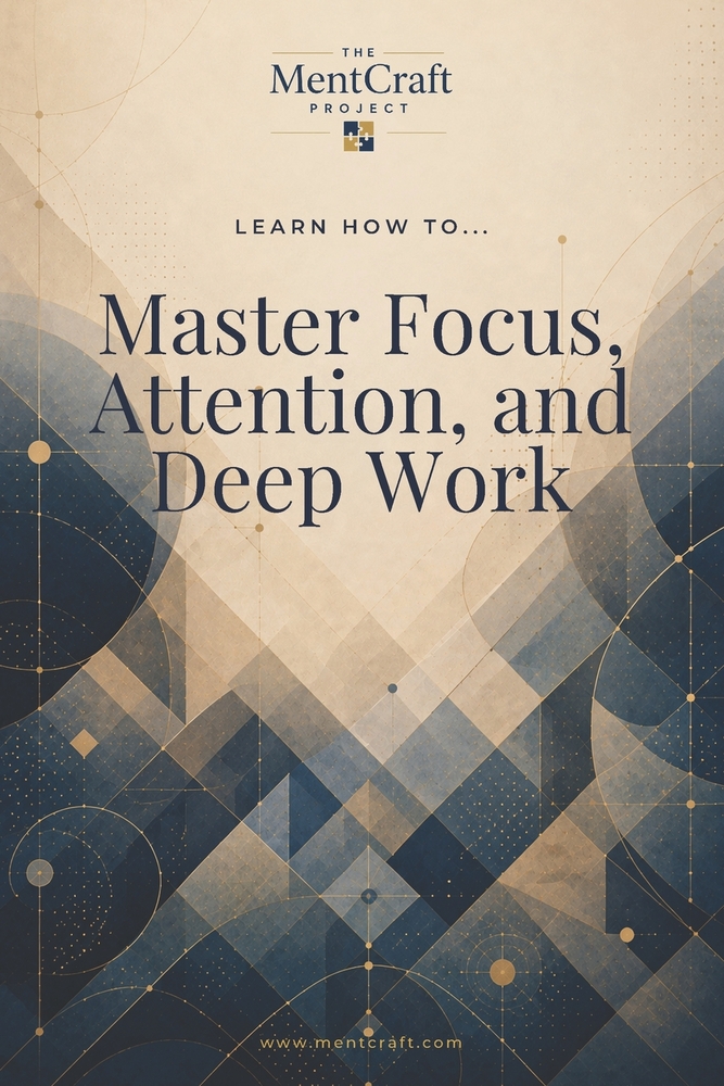 Learn How To... Master Focus, Attention, and Deep Work: How to Design Conditions for Focused Work, Manage Interruptions, and Protect Time for What Mat cover