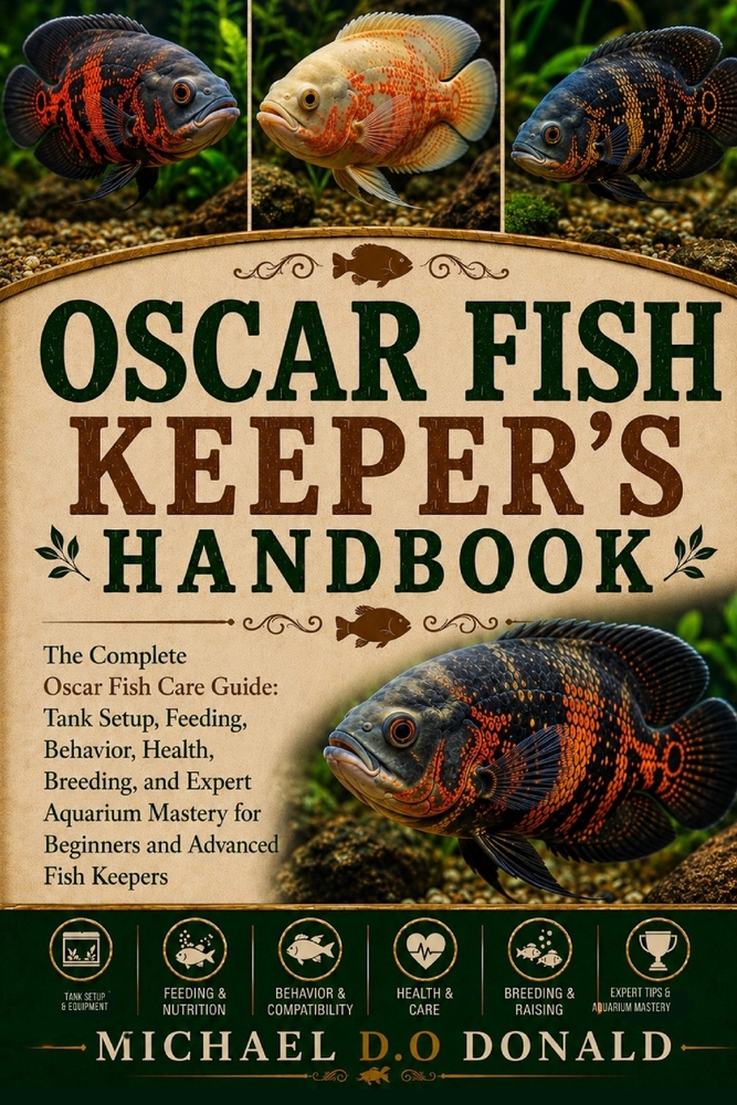 Oscar Fish Keeper's Handbook: The Complete Oscar Fish Care Guide: Tank Setup, Feeding, Behavior, Health, Breeding, and Expert Aquarium Mastery for Beg cover