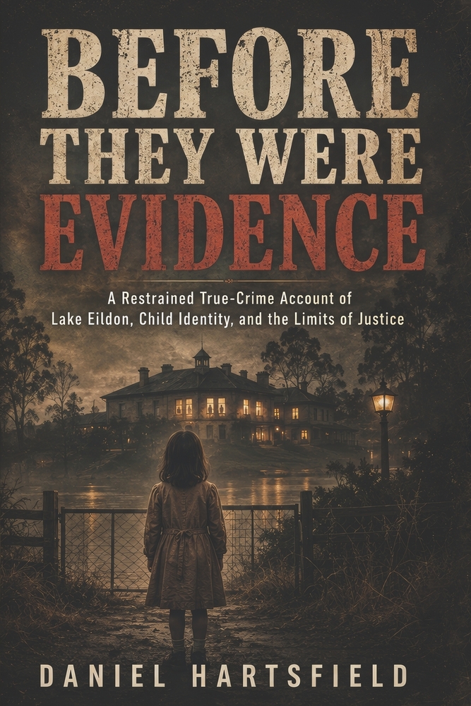 Before They Were Evidence: A Restrained True-Crime Account of Lake Eildon, Child Identity, and the Limits of Justice cover