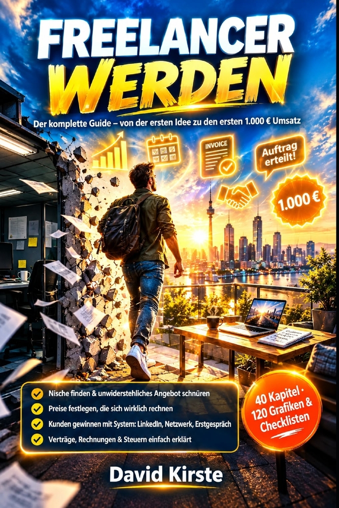 Freelancer werden: Der komplette Guide: Schritt-für-Schritt Anleitung zum Freelancing: Nische finden, erste Kunden gewinnen und in 30 Tagen durchstart cover