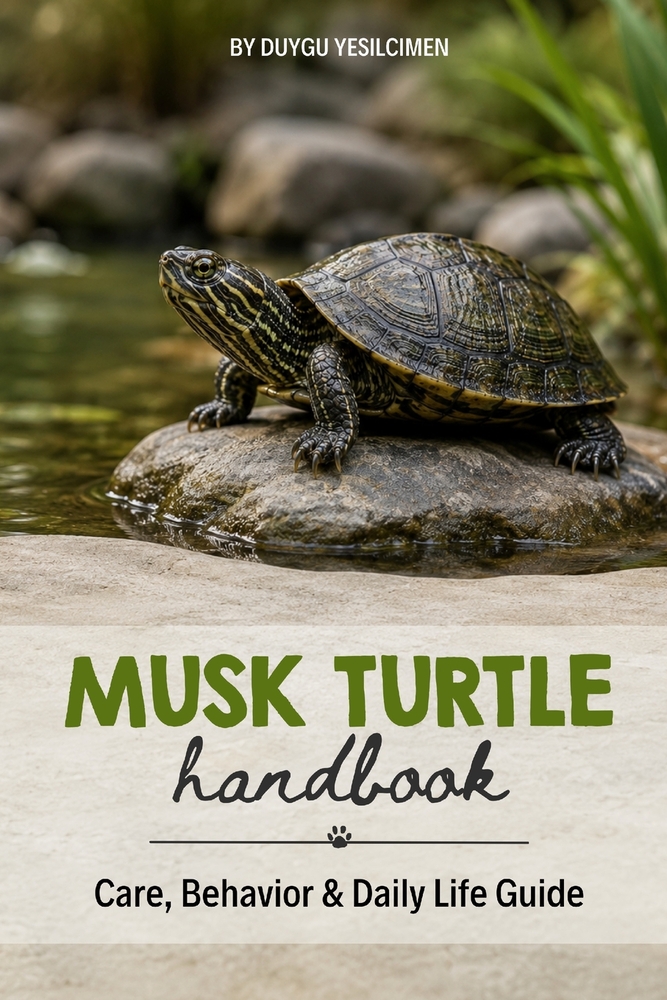 Musk Turtle Handbook: The Complete Guide to Musk Turtle Care, Habitat Setup, Diet, Health, Behavior, Lifespan, and Raising a Thriving Pet Turtle cover
