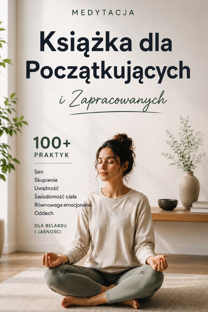 Książka o medytacji dla początkujących i zabieganych: ponad 100 praktyk wspierających sen, koncentrację, uważno" cover