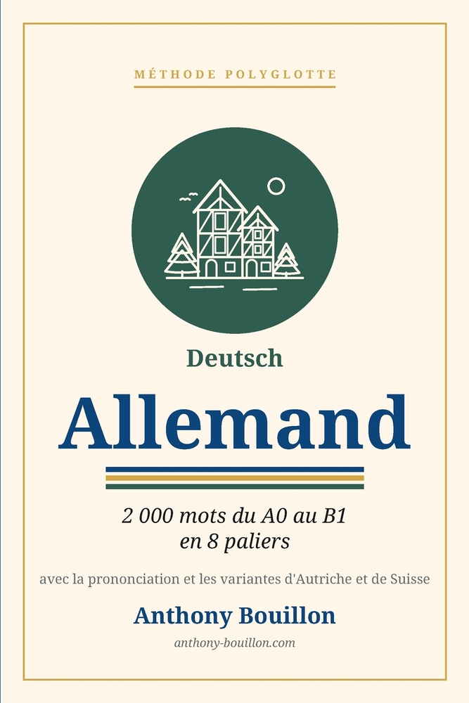 Méthode polyglotte - Allemand: 2 000 mots du A0 au B1 en 8 paliers cover