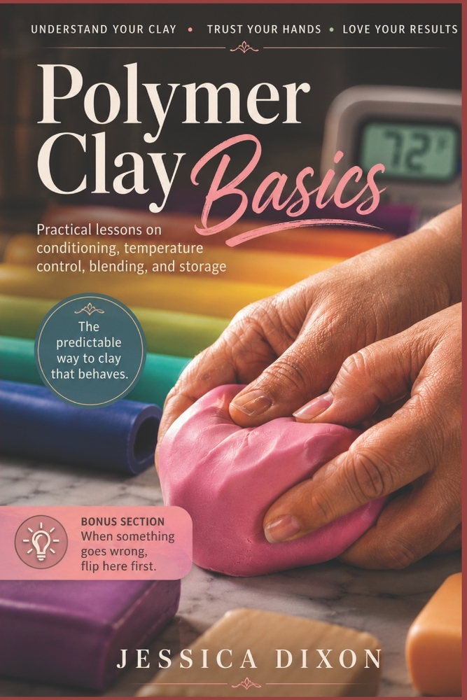 Polymer Clay Basics: Practical lessons on conditioning, temperature control, blending, and storage cover