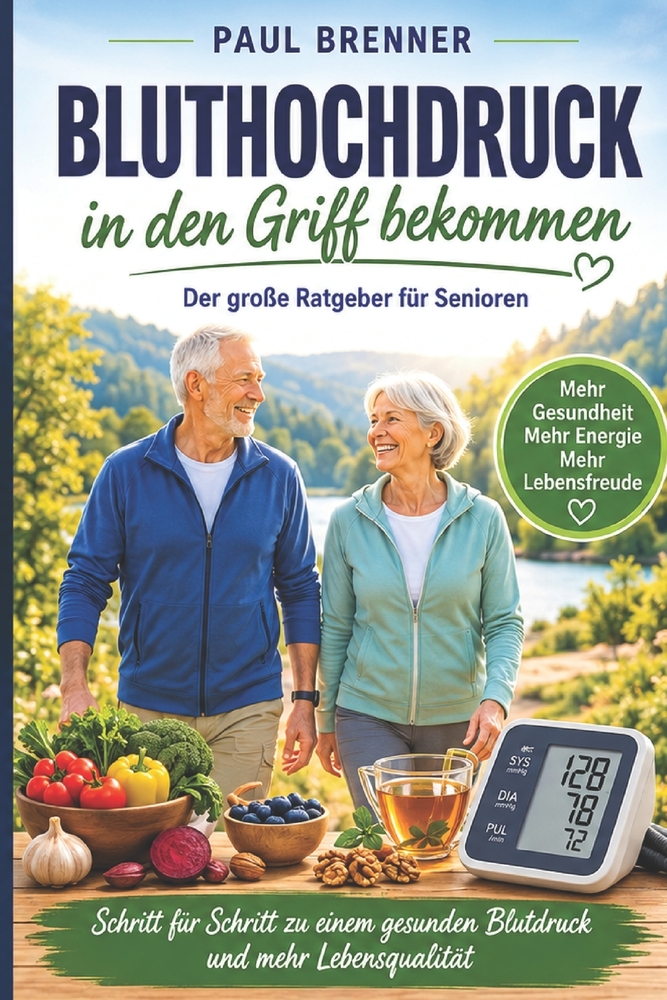 Blutdruck natürlich senken: Der einfache Ratgeber für mehr Gesundheit, Energie und Lebensfreude ab 50 cover
