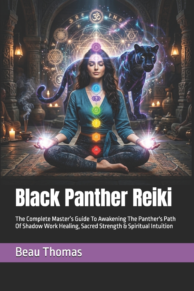 Black Panther Reiki: The Complete Master's Guide To Awakening The Panther's Path Of Shadow Work Healing, Sacred Strength & Spiritual Intuition cover
