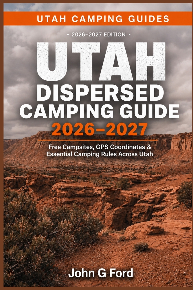 Utah Dispersed Camping Guide 2026-2027: Free Campsites, GPS Coordinates, BLM Land Camping, Forest Roads, Boondocking Locations, RV-Friendly Sites & Es cover