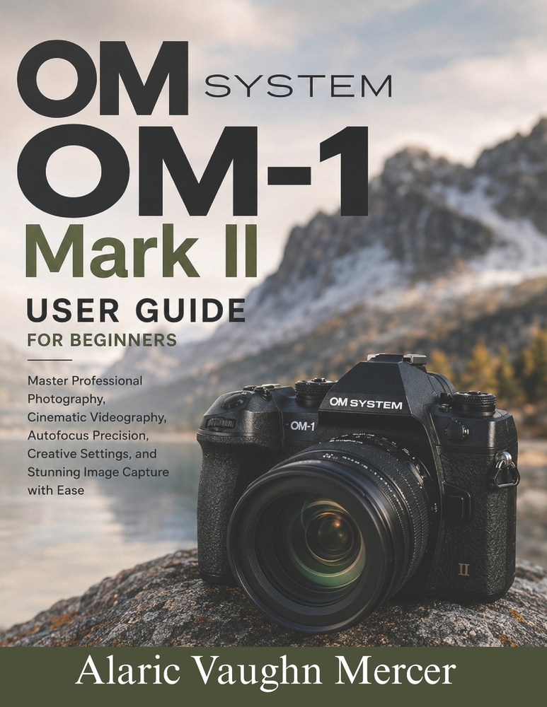 OM System OM-1 Mark II User Guide for Beginners: Master Professional Photography, Cinematic Videography, Autofocus Precision, Creative Settings, and S cover