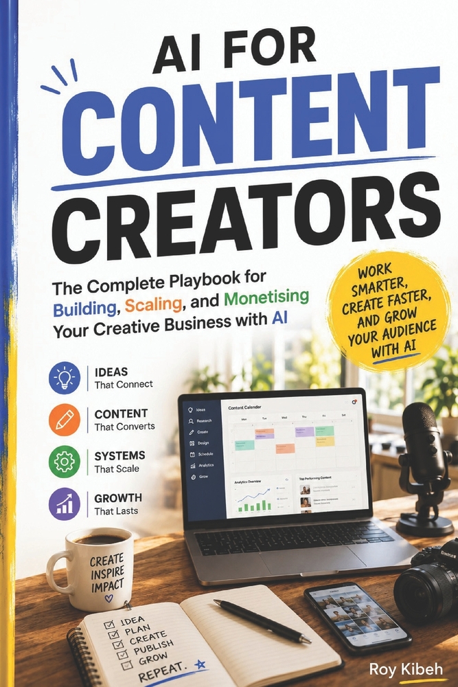 AI For Content Creators: The Complete Playbook for Building, Scaling, and Monetising Your Creative Business with AI cover