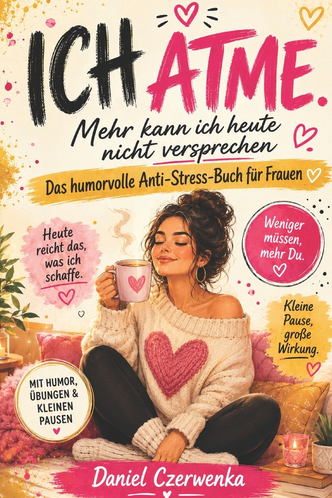 Ich Atme: Mehr kann ich heute nicht versprechen - Das humorvolle Anti-Stress-Buch für Frauen mit Übungen, frechen Impulsen und kleinen Pausen für mehr cover