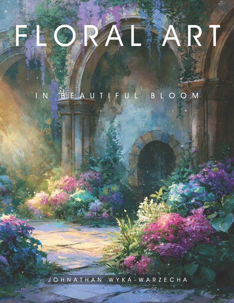 Floral Art in Beautiful Bloom: Home Decor and Interior Design Accent Piece Flower Art for Mindfulness and Relaxation Coffee Table Book cover