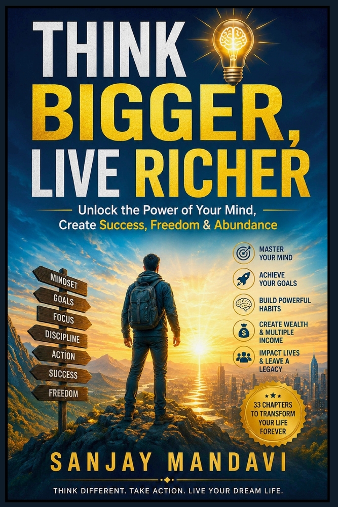 Think Bigger, Live Richer: Unlock the Power of Your Mind, Create Success, Freedom & Abundance cover
